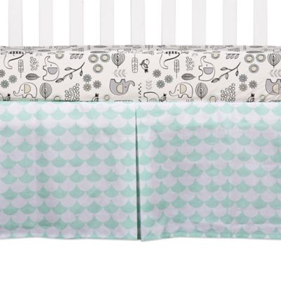 scalloped crib skirt