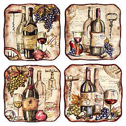 Certified International Vintners Journal by Tre Sorelle Studios Dinner Plates (Set of 4)