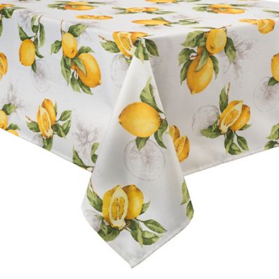 Basics Lemon Printed Tablecloth
