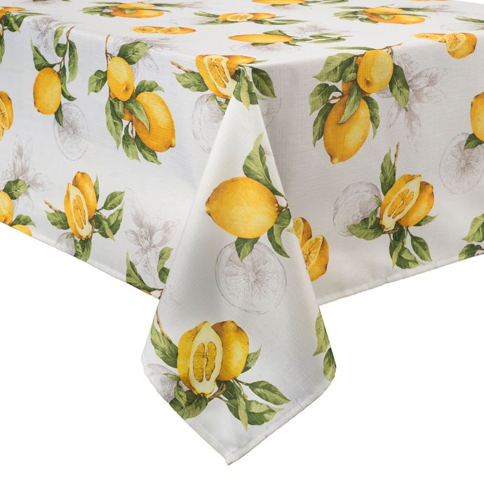 Basics Lemon Printed Tablecloth Bed Bath and Beyond Canada