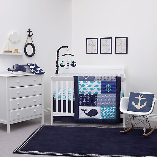 Alternate image 1 for Nautica Kids® Set Sail 4-Piece Crib Bedding Set