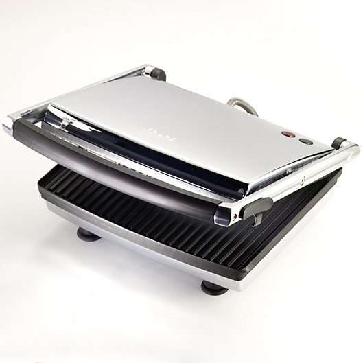 Silver Krups North America Inc KRUPS FDE312 Universal Grill and Panini Maker with Nonstick Cooking Plates 2100024902 