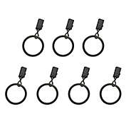 Chelsea Clip Rings in Distressed Grey (Set of 7)