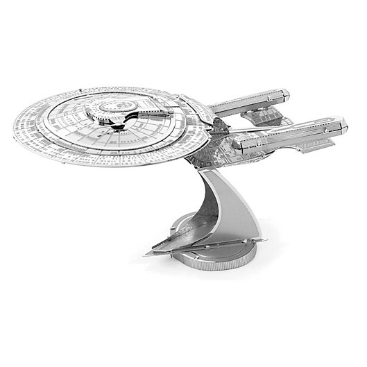 Alternate image 1 for Fascinations Star Trek™ USS Enterprise 1701-D 3D Metal Model Kit