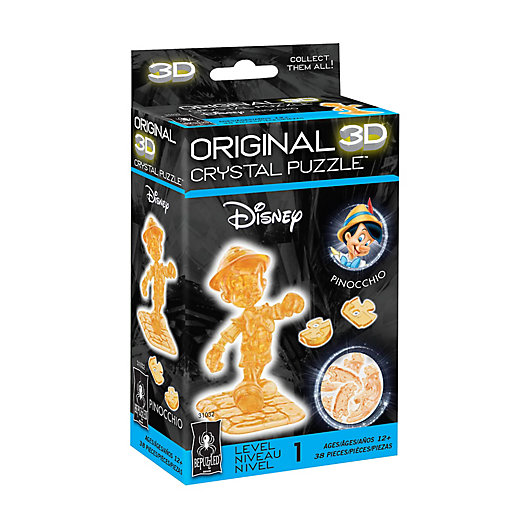 Alternate image 1 for BePuzzled 38-Piece Disney Pinocchio 3D Crystal Puzzle