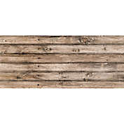 FoFlor Classic Wood Plank Kitchen Mat in Brown