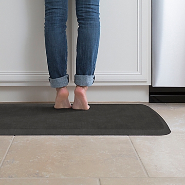 GelPro&reg; 20&quot; x 36&quot; Elite Linen Floor Mat in Thunder Grey. View a larger version of this product image.