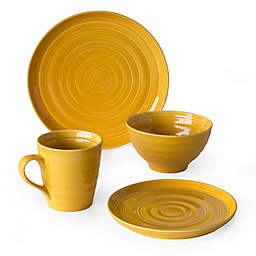 Over and Back® Centric 16-Piece Dinnerware Set in Yellow