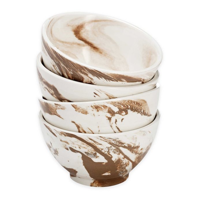 Over and Back® Dune Marble Bowls (Set of 4) Bed Bath and Beyond Canada