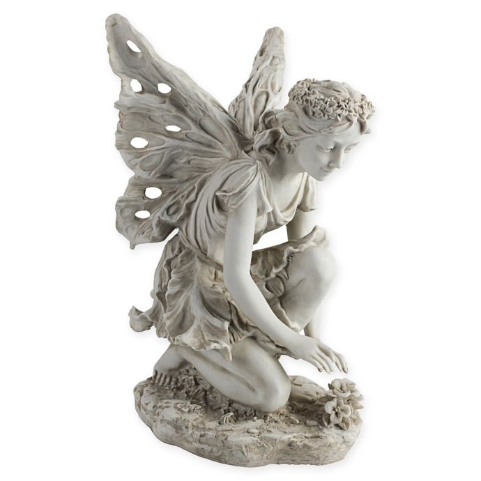 design toscano fiona the flower fairy garden statue
