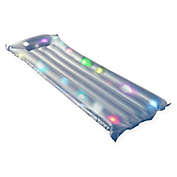 Pool Central 67.75-Inch Inflatable LED Floating Mattress