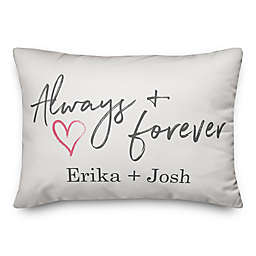 Designs Direct Always and Forever Indoor/Outdoor Oblong Throw Pillow