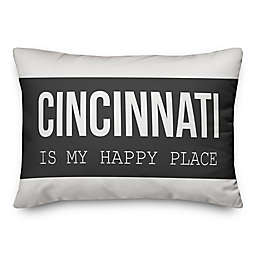 Designs Direct Home is My Happy Place  Indoor/Outdoor Oblong Throw Pillow