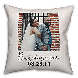 Designs Direct Best Day Ever Indoor/Outdoor Square Throw Pillow