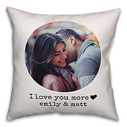 Designs Direct I Love You More Indoor/Outdoor Square Pillow