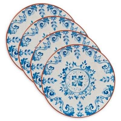 Certified International Porto&reg; by Tre Sorelle Studios Salad Plates in Blue (Set of 4)