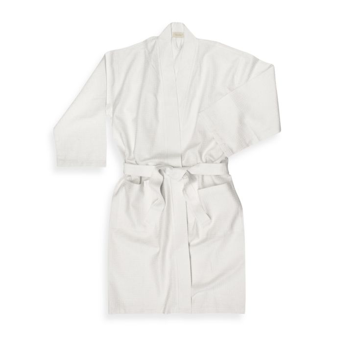 Ultra Spa Collection Baby Waffle Bath Bathrobe In White Bed Bath Beyond