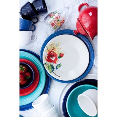 Fiesta&reg; 12-Piece Classic Dinnerware Set in White. View a larger version of this product image.