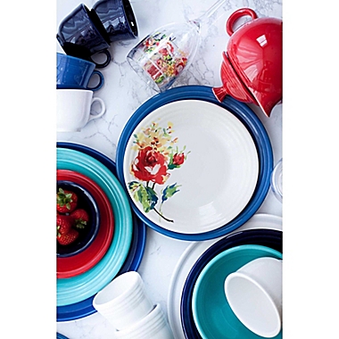 Fiesta&reg; 12-Piece Bistro Dinnerware Set in Cobalt Blue. View a larger version of this product image.