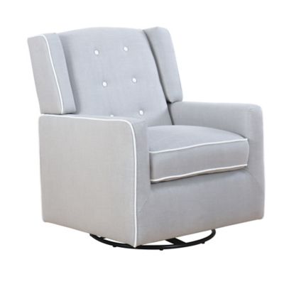 upholstered swivel glider