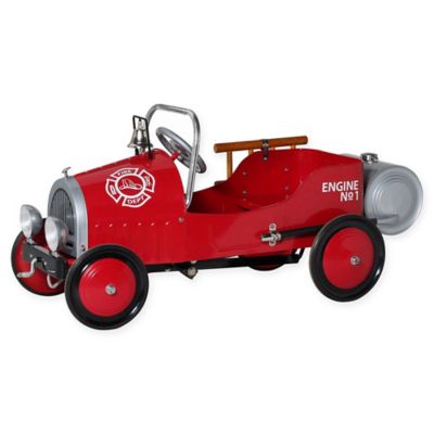 pedal fire truck with hose