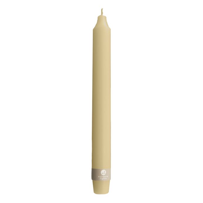 Northern Lights Candles 10Inch Taper Candle in Tan Bed Bath & Beyond