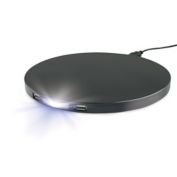 IdeaWork USB Lamp Base with Night Light in Black