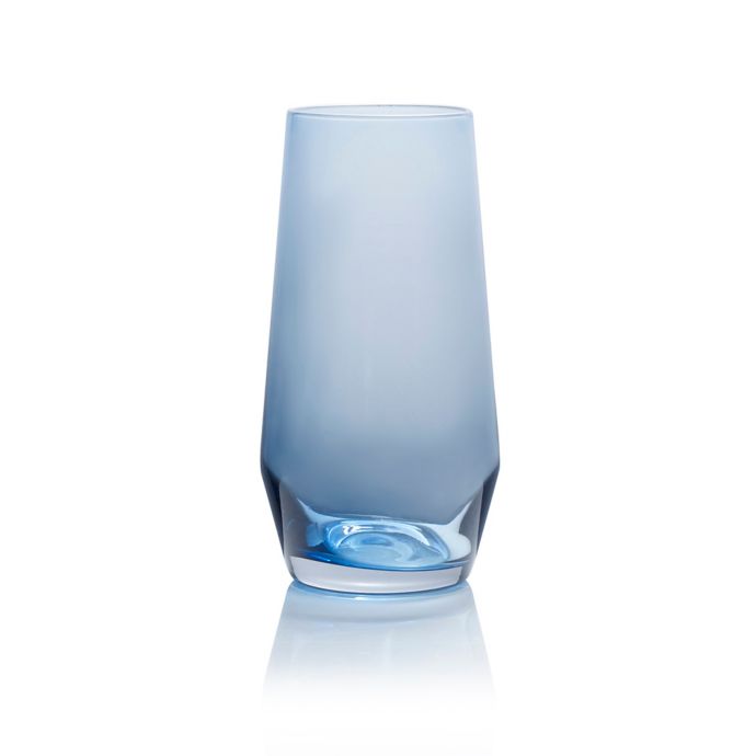 Mikasa® Swirl Edge Highball Glasses in Blue (Set of 4) Bed Bath & Beyond