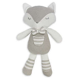 Living Textiles Charley Fox Knitted Plush Toy in Grey