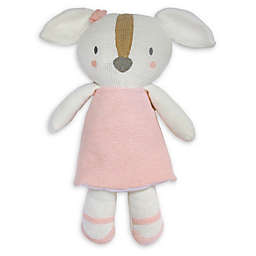 Living Textiles Ms. Rory Puppy Knitted Plush Toy in Pink