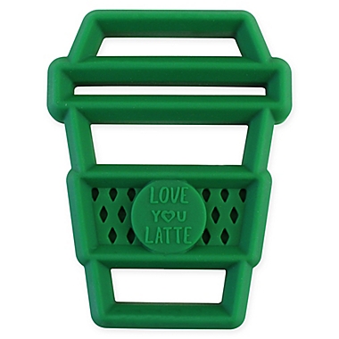 Itzy Ritzy&reg; Silicone Latte Teether in Green. View a larger version of this product image.