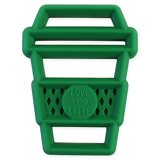 Alternate image 1 for Itzy Ritzy® Silicone Latte Teether in Green