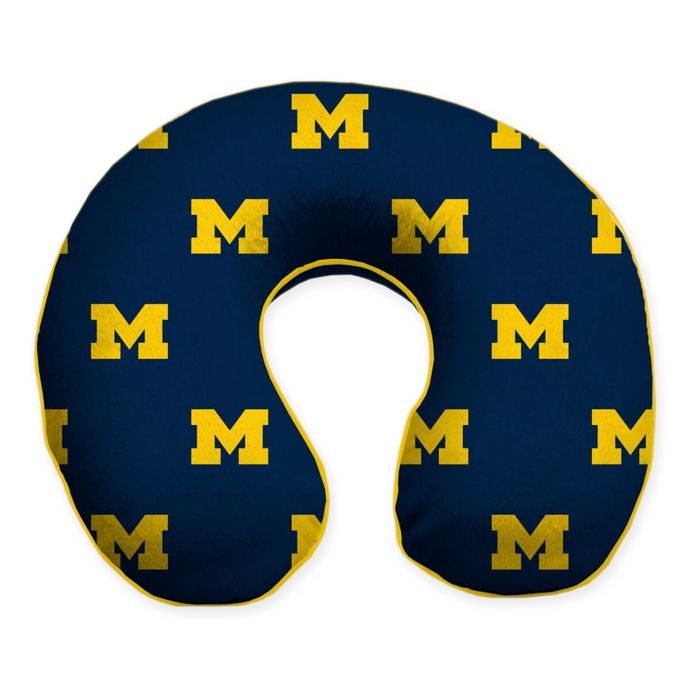 University Of Michigan Memory Foam Travel Pillow Bed Bath Beyond