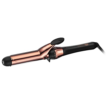 Infiniti Pro by Conair&reg; Rose Gold Titanium Curling Iron in Black/Rose Gold. View a larger version of this product image.