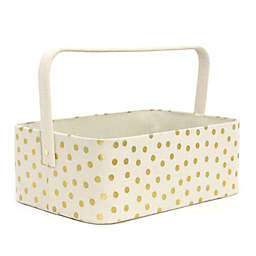 Taylor Madison Designs® Gold Dots Diaper Caddy