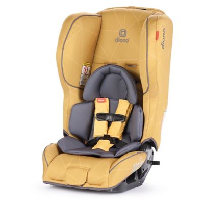 yellow car seat and stroller