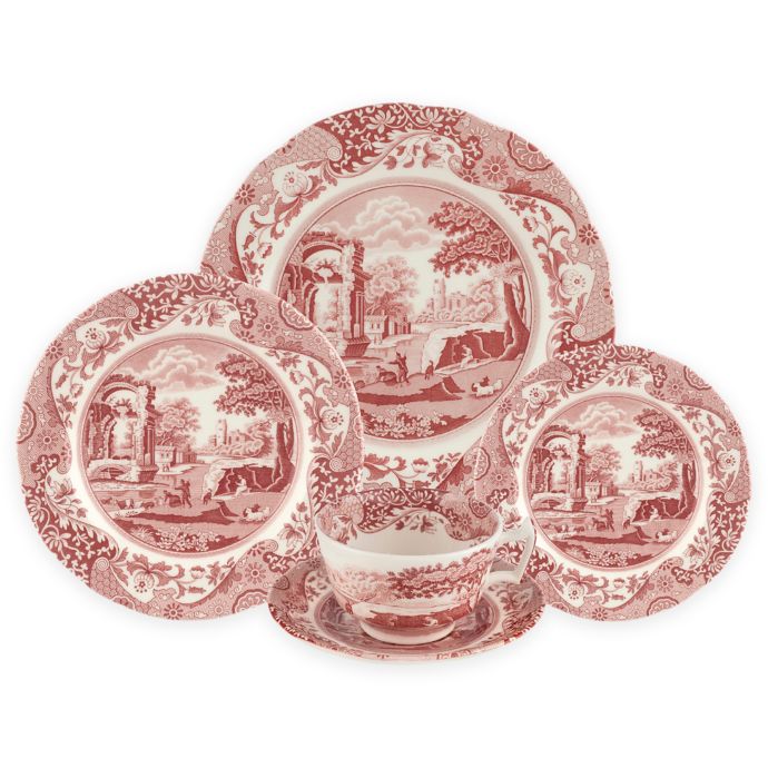 Spode cranberry italian