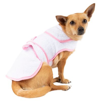 Harry Barker&reg; Terry Cloth Extra-Small Dog Robe in Pink