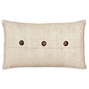 Laura Ashley&reg; Milly Oblong Throw Pillow in Beige/White