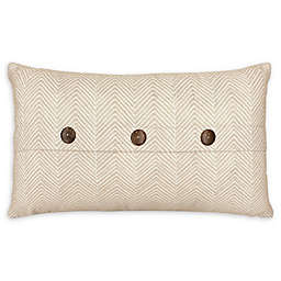 Laura Ashley® Milly Oblong Throw Pillow in Beige/White