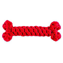 Harry Barker® Small Cotton Rope Bone Toy in Red