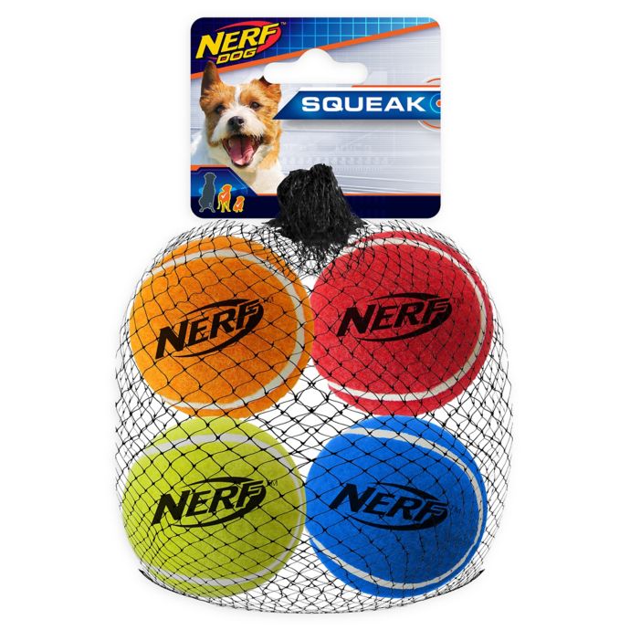 Nerf Dog 4Pack 2Inch Squeak Tennis Balls Bed Bath and Beyond Canada