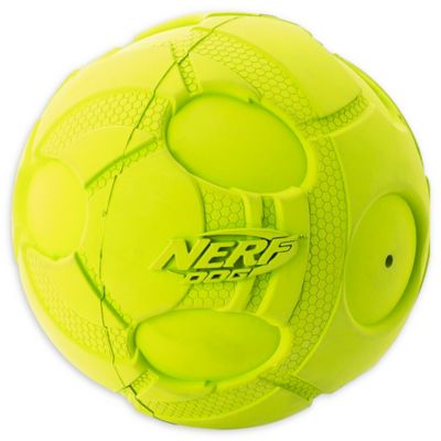 green squeaky dog ball