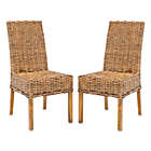 Alternate image 0 for Safavieh Sanibel Side Chairs in Brown (Set of 2)