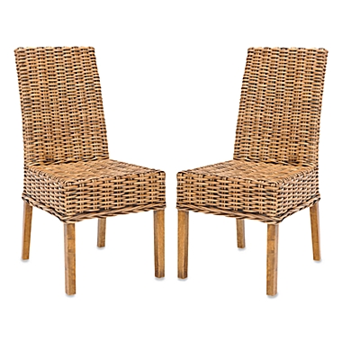 Safavieh Sanibel Side Chairs in Brown (Set of 2). View a larger version of this product image.