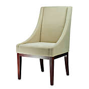 Safavieh Creme Fabric Sloping Arm Chair