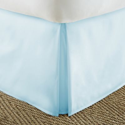 Home Collection Pleated King Bed Skirt in Aqua