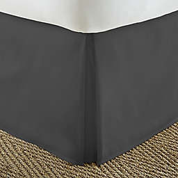 Home Collection Pleated Queen Bed Skirt in Black