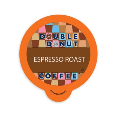 Double Donut Coffee&trade; Espresso Roast Coffee Pods for Single Serve Coffee Makers 80-Count