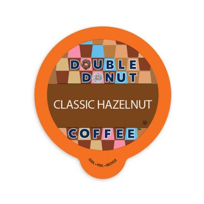 Double Donut Coffee&trade; Hazelnut Coffee Pods for Single Serve Coffee Makers 80-Count